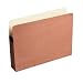 Wilson Jones Red Rope File Pockets, 3.5 Inch Expansion, Tyvek Reinforced Top Gussets, 9.5 x 11.75 Inches, Letter Size, Brown, 25 Pockets Per Box (WCC64)