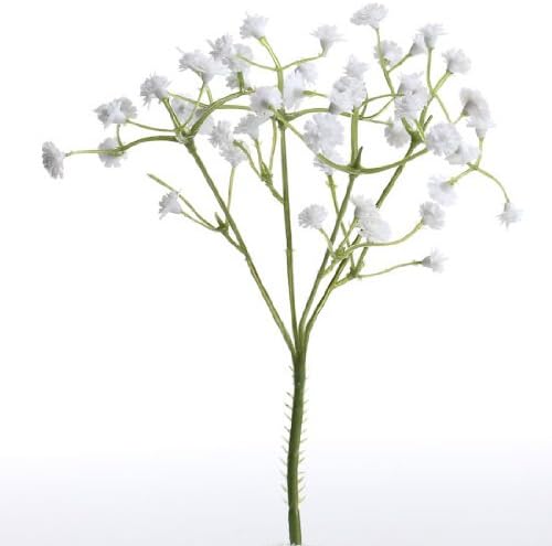 Package of 12 Floral Filling Artificial Baby's Breath Sprays for Corsages, Bouquets, and Embellishinng