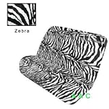 Universal-fit Animal Print Bench Seat Cover - Zebra
