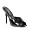 SEDUCE 5 Inch Sexy Black High Heel Shoe Peep Toe Mule Shoes Black Patent Pleaser Size: 7