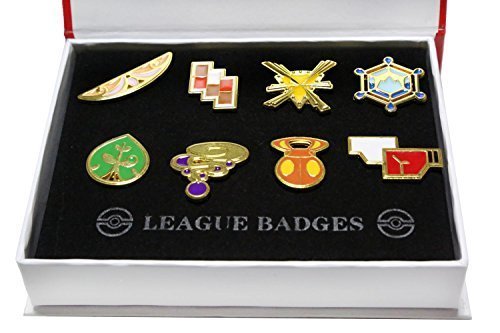 Pokemon Ash Gym Badges Kanto Generation 5 Badges Collection Set of 8pcs