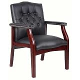 Boss Traditional Black Caressoft Guest Chair Black
