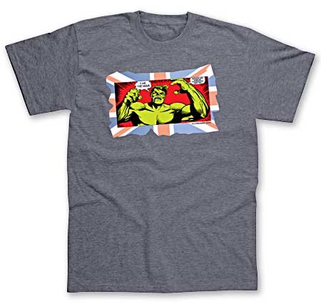 Marvel Incredible Hulk Comic Retro Mens T-shirt Large - These Are Brilliant Quality, 100% Heavyweight Cotton T-shirts That Are Professionally Printed By An Official Distributor. Picture