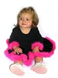Hot Stuff! Velvet & Maribou Trim Dress 3M-14/16