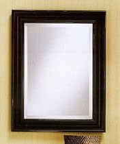Antique Black Framed Square Wall Mirror