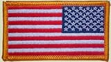 Full Color Reverse American Flag Patch - Military Standard WITHOUT HOOK