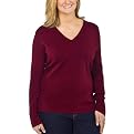 Merona&reg; Collection Merino Long Sleeve V-Neck Sweater - Red