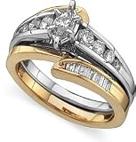 1 ctw. Diamond Engagement Ring and Band