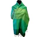 Sirisha Large Thai Silk Scarf - Greens