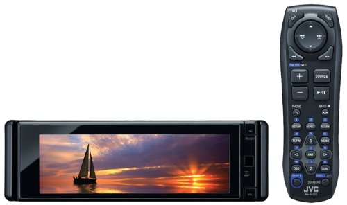 JVC KD-AVX77 El Kameleon DVD/CD/USB Receiver with 5.4-Inch Monitor, Proximity Sensor, Touchscreen Controls, Built-in Bluetooth, iPod/iPhone USB 2.0