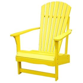 Adirondack Chair - Yellow by 