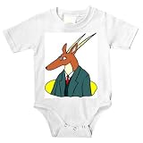 Onesie with dressed, mammal, clothing, horn, antelope, animal, suit