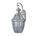 Beveled Glass 2 Light Wall Lantern - Brushed Nickel