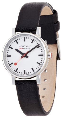 Mondaine Womens A6583030111SBB Quartz Evo Leather Band Watch Mondaine Womens A6583030111SBB Quartz Evo Leather Band Watch