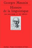 Histoire de la linguistique des origines au XXe siècle