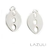 Brushed Sterling Silver Lightweight Willow Earrings