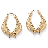 10k Gold Curved Hoop Earrings