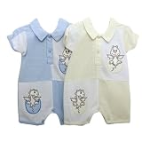 Baby Boy Dragon Design Embroidered Short Sleeve One Piece Romper Suit