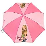 Kids Hannah Montana Pink Folding Vinyl Umbrella