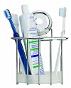 Croydex Twist 'N' Lock Toothbrush Holder, Chrome