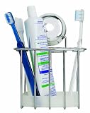 Croydex Twist 'N' Lock Toothbrush Holder, Chrome