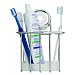 Croydex Twist 'N' Lock Toothbrush Holder, Chrome