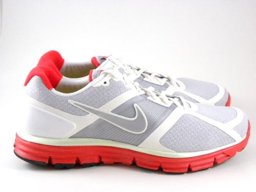 Nike LunarGlide I + White Red Gray Light-Weight Running Free Men Shoes