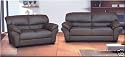 BRAND NEW CANDY 3+2 FAUX LEATHER SOFA SUITE IN BROWN