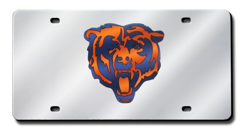 Chicago Bears License Plate Cover (Silver)