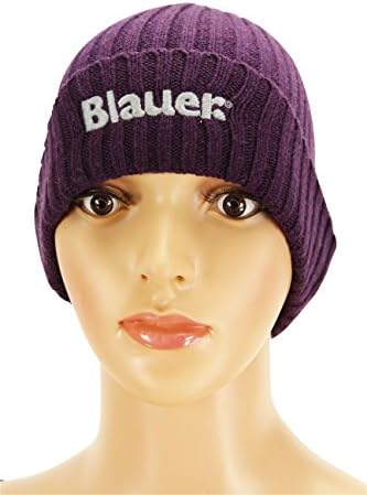 Blauer Usa Purple Wool Men's Beanie Size One Size