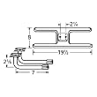 H-Shaped Twin Stainless Steel Burner L-Shaped Venturi