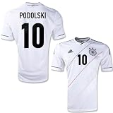 Adidas Podolski #10 Germany Home 2012 Jersey