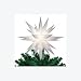12" Lighted White Moravian Star Christmas Tree Topper/Decoration - Clear Lights