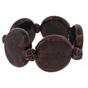 Brown Murano Glass Disc Bracelet