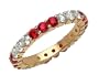 2.00 cttw Karina B(tm) Ruby Eternity Band - Platinum, 18kt White or Yellow Gold