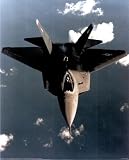 YF-22 Fighter (In Sky) Art Poster Print - 13x19