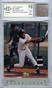 1992 Classic #BC22 Derek Jeter Baseball Rookie with a Piece of Derek Jeter Game Used Bat Glove Graded BGS BECKETT 10 MINT GGUM Card