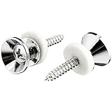 Mighty Mite MM5610C Traditional Style Chrome Guitar Strap Buttons, 2-Pack