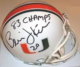 Bernie Kosar Signed Miami Mini Helmet w/83 Champs