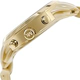 Michael Kors Women's MK5217 Oversized Horn Watch, Ivory Tone Plastic Link Quartz Chronograph Gold Tone Mother Of Pearl