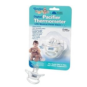 TenderTykes Digital Pacifier Thermometer, White
