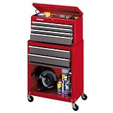 Stack-On SC-600 6-Drawer Chest/Cabinet Combo, Red