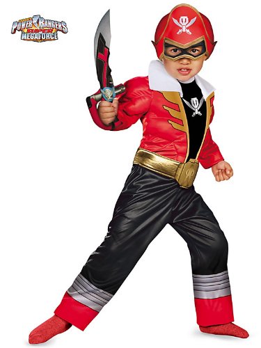 Disguise Saban Super MegaForce Power Rangers Red Ranger Toddler Muscle Costume