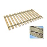 Twin Size Attached Bed Slats - Bunkie Boards (Black Jute/Burlap Straps)