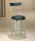 Review Hillsdale Furniture  / Benson Swivel Bar Stool in Black (Metal/Black) (46H x 17W x 17D)