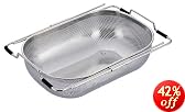 アクアスプラッシュ 18-8ステンレス製 スライド シンク パンチング 水切りバスケット H-9189