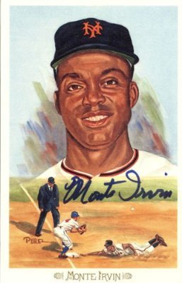 Monte Irvin Autographed / Signed Perez-Steele Postcard - New York Mets