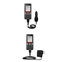 Essential Kit for the Sony Ericsson V630i - includes Car and Wall Charger with Rapid Charge Technology - Gomadic Brand w/ TipExchange Technology
