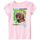 クレイジーエイト Crazy 8/ ナショナルジオグラフィックベビーポーキュパインティ ピンク トップス半袖Tシャツ XS【並行輸入】