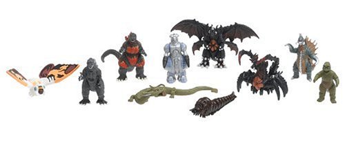 Childrens Toyshop  Toys : Godzilla Pack of Destruction - Set of 10 Miniature Figures